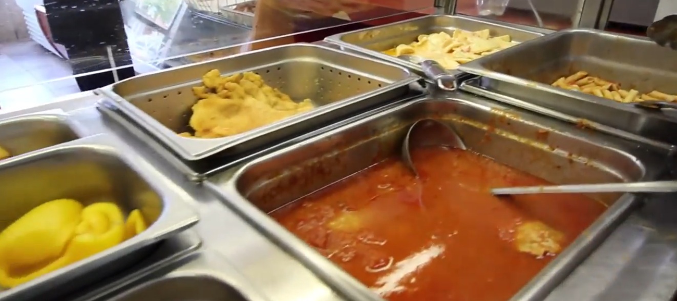 Inside the eatery